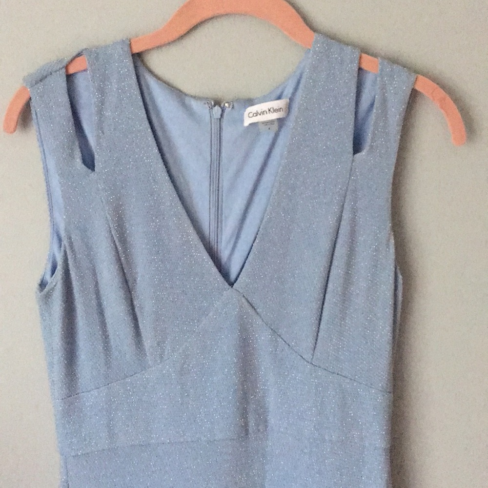 CALVIN KLEIN Blue Evening Gown